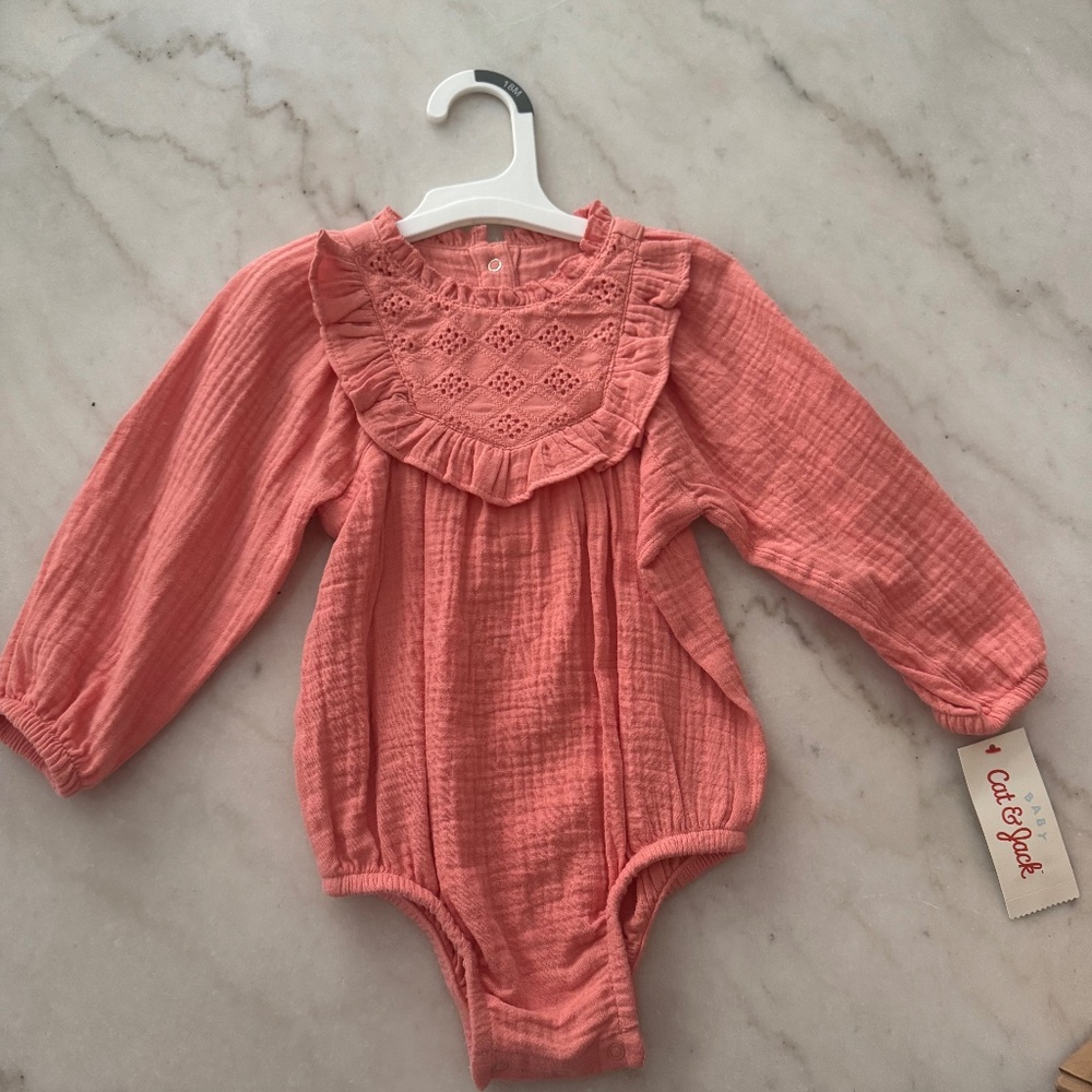 Cat & jack Baby Girls' Gauze Romper